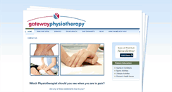 Desktop Screenshot of gatewayphysio.com